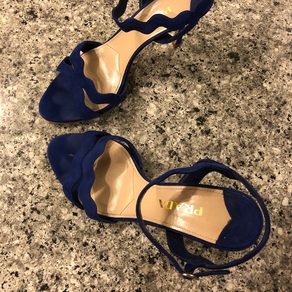 - Prada blue suede High heel shoes - Picture 6 of 7